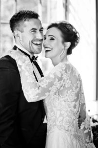 natural wedding couple portrait