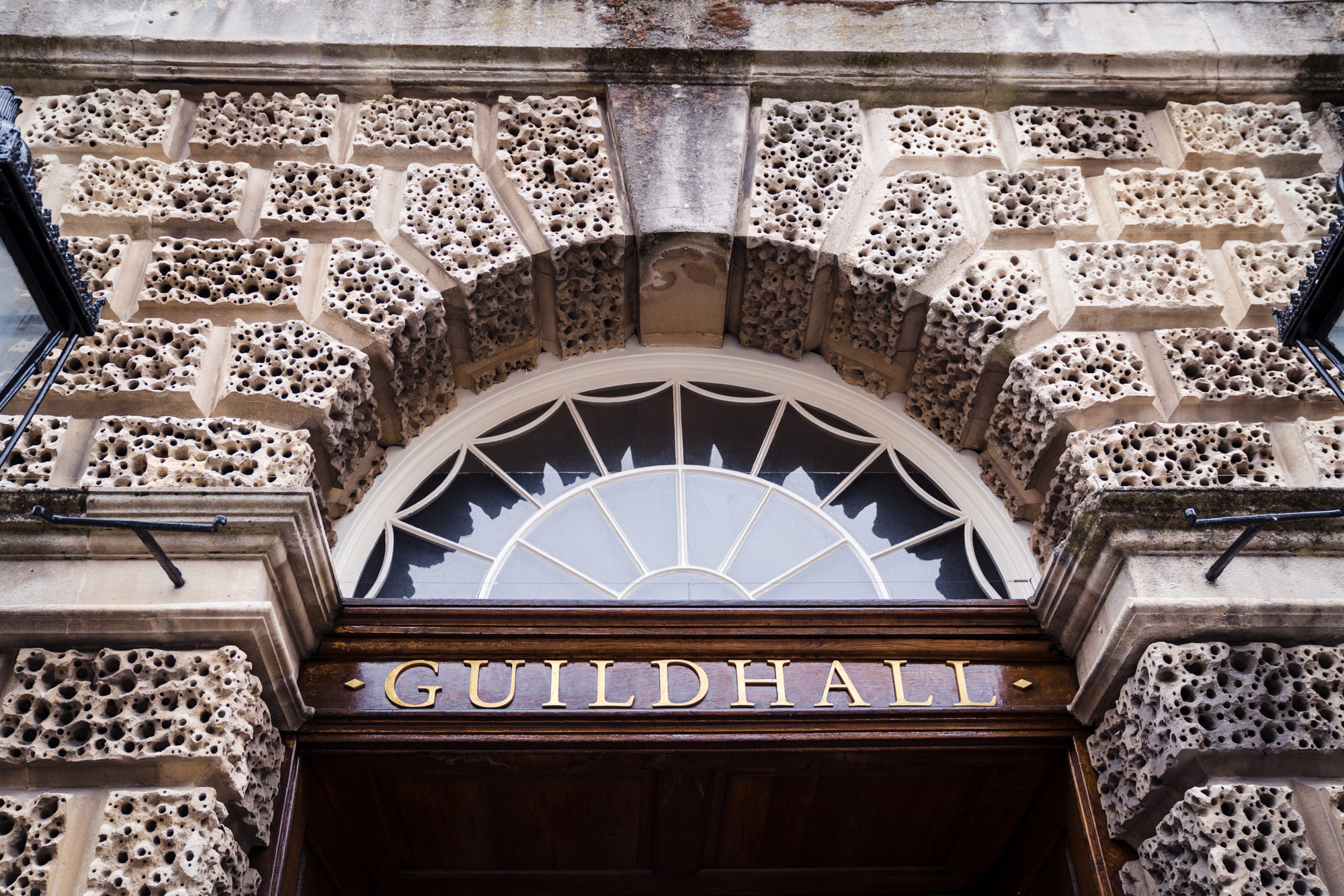 close up photo of Bath Guildhall sign